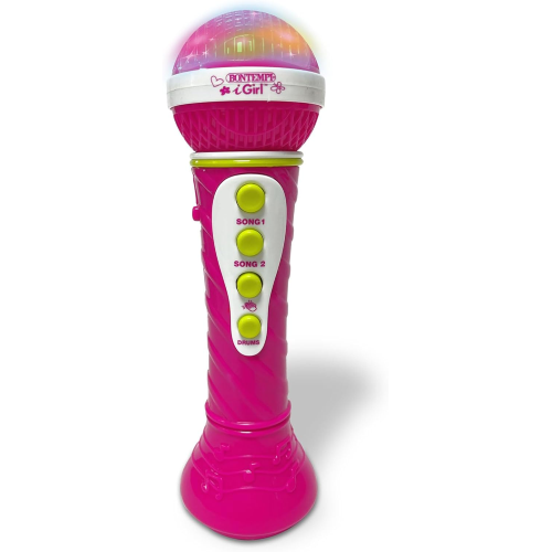 MICROFONO KARAOKE EFF. LUMINOSI ROSA