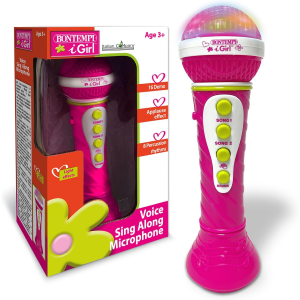 MICROFONO KARAOKE EFF. LUMINOSI ROSA