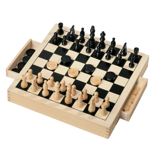 GS- DAMA SCACCHI & TRIA  LEGNO 30 X 30