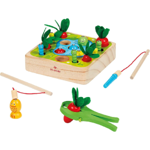 GIOCO PESCA IN LEGNO - FISH AND CARROTS