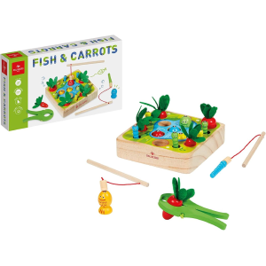 GIOCO PESCA IN LEGNO - FISH AND CARROTS
