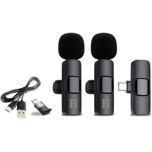 $ ANELLO DI LUCE CON 2 MICROFONI WIRELESS