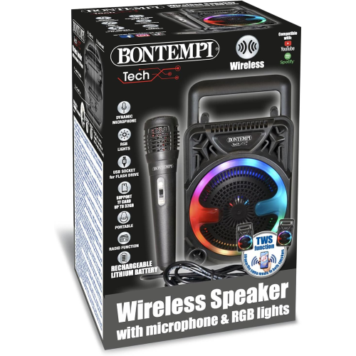 CASSA AMPLIF. MINI WIRELESS C/MICROFONO