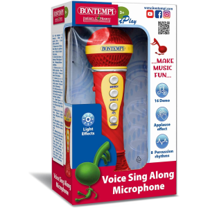 MICROFONO KARAOKE EFF. LUMINOSI RED