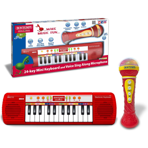 TASTIERA  24 T C/MICROFONO KARAOKE