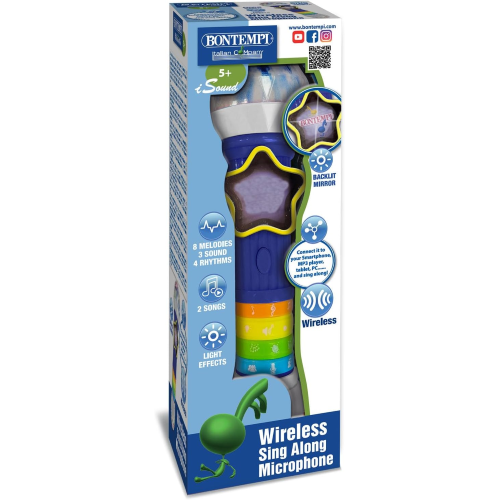 MICROFONO WIRELESS C/EFF. LUMINOSI E SONORI