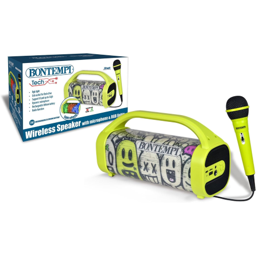 CASSA AMPLIF. WIRELESS LUCI RGB C/MICROFONO