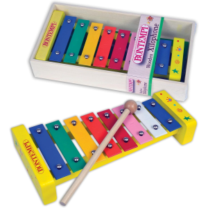 LEGNO - XILOFONO 8 NOTE METALLICHE COLORATE