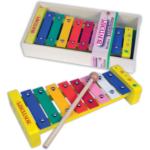 LEGNO - XILOFONO 8 NOTE METALLICHE COLORATE