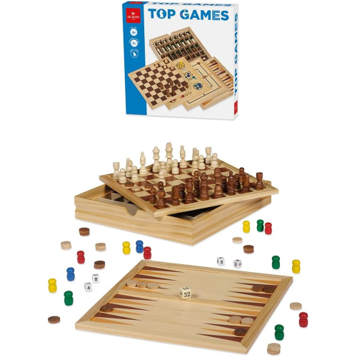 TOP GAMES 30 X 30 - GIOCHI RIUNITI IN LEGNO