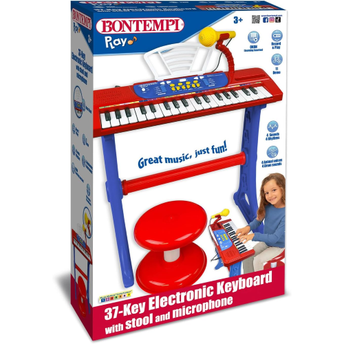 TASTIERA  37 T GAMBE C/MICROFONO E SGABELLO