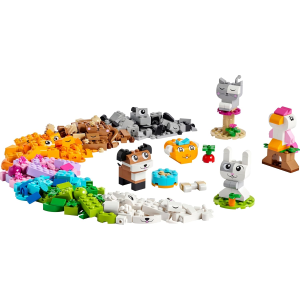 LEGO Classic 11034 Animali Domestici Creativi, Giocattolo per Bambini di 5+ Anni per Costruire Cane, Gatto e Altri Animali