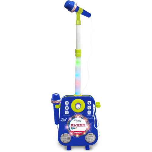 KARAOKE SOUND BOX CON 2 MICROFONI ASTA