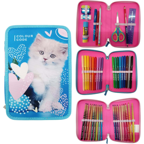 AST. 3 ZIP SEVEN COLOUR CODE ANIMAL SNAPSHOT