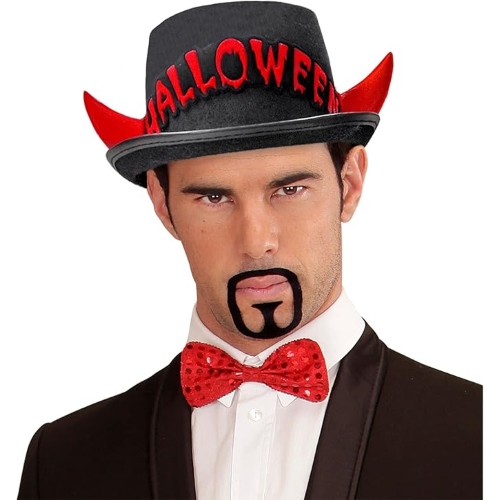 HLLW- CILINDRO HALLOWEEN CON CORNA ROSSE