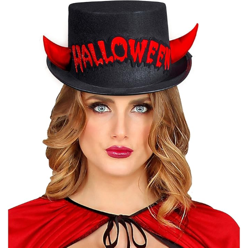 HLLW- CILINDRO HALLOWEEN CON CORNA ROSSE
