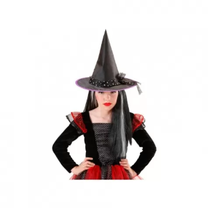 HLLW - CAPPELLO STREGA CON TULLE STELLE ARG.