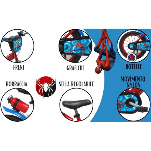 BICI 14M - SPIDERMAN "LUBEX