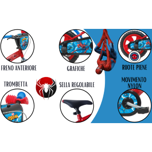 BICI 12M - SPIDERMAN "LUBEX