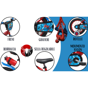 BICI 16M - SPIDERMAN "LUBEX