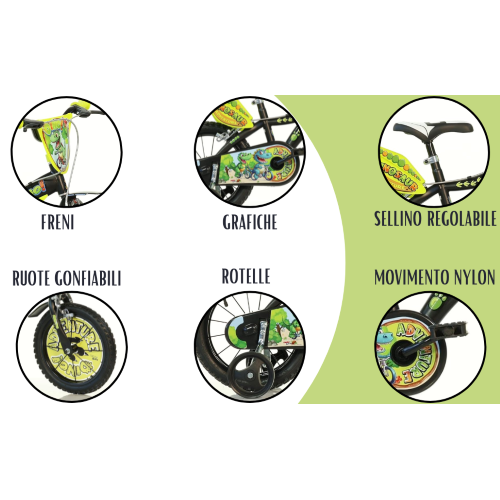 BICI 14M - DINOSAURO  ADVENTURE