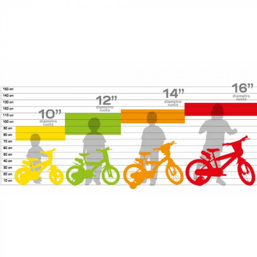 BICI 16F - GIRL HEART BIANCO-ROSA