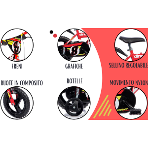 BICI 16M - BOY PRO CROSS RED