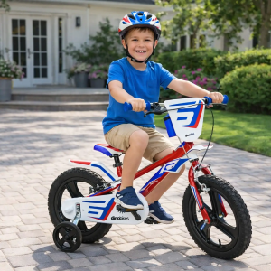 BICI 16M - BOY R1 RED-BLU-WHITE