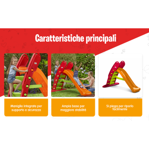 L.TIKES- SCIVOLO SLIDE GIANT RAINBOW