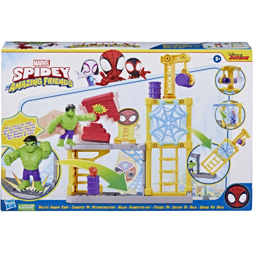 $ SPIDEY- ^MEGA HULK SPACCATUTTO PLAYSET