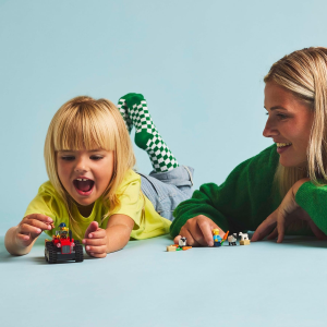 CITY- TRATTORE AGRICOLO ROSSO CON RIMORCHIO E PECORE