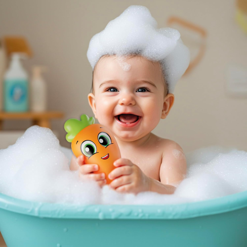 CAROT. BABY-  VEGETABLES BATH FUN