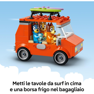 BLUEY LEGO - VACANZA SULLA SPIAGGIA DELLA FAMIGLIA