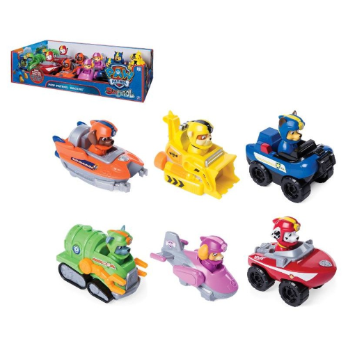 PAW PATROL - VEICOLI RESCUE RACERS IN VASSOIO
