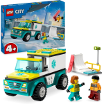 CITY- AMBULANZA DI EMERGENZA E SNOWBOARDER