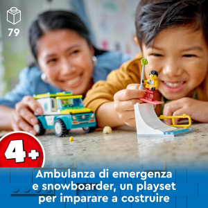CITY- AMBULANZA DI EMERGENZA E SNOWBOARDER