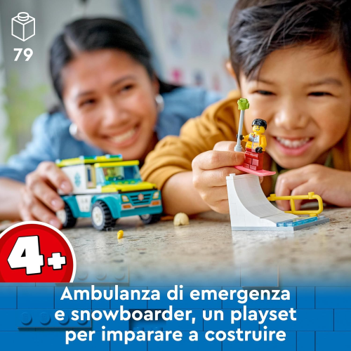 CITY- AMBULANZA DI EMERGENZA E SNOWBOARDER
