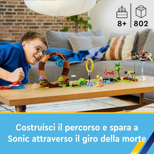 SONIC LEGO - SFIDA DEL GIRO DELLA MORTE NELLA GREEN HILL ZONE
