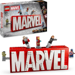 S.HEROES- LOGO E MINI FIGURE MARVEL