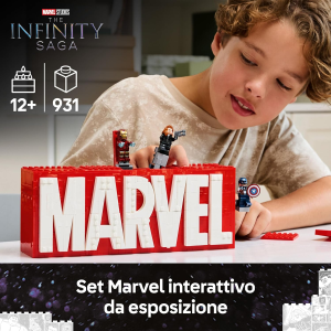 S.HEROES- LOGO E MINI FIGURE MARVEL