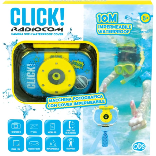 RADIOCOM - FOTOCAMERA CLICK ! 3 C/COVER IMPERMIABILE