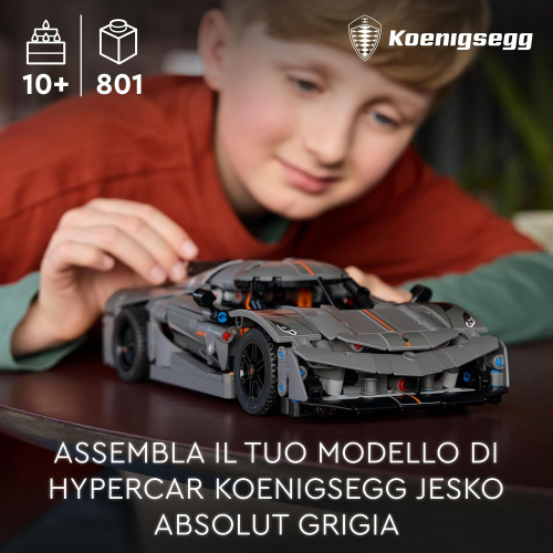 TECHNIC - HIPERCAR KOENIGSEGG JESKO ABSOLUT GRIGIA
