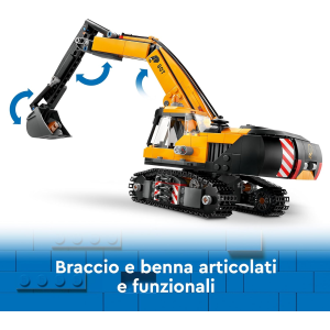 $ CITY- ESCAVATORE DA CANTIERE GIALLO