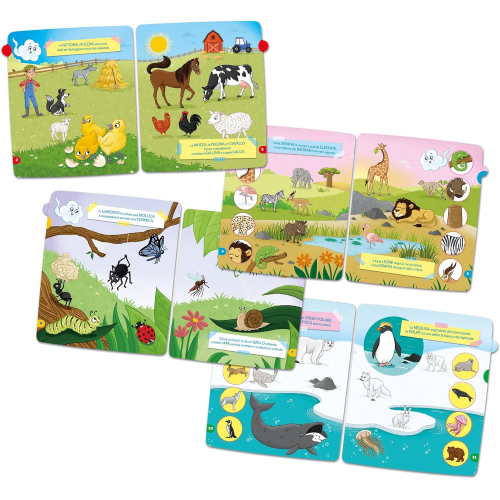 SAP - GIRAPAGINA ESPANS. BOOK 1 - ANIMALI & AMBIENTI