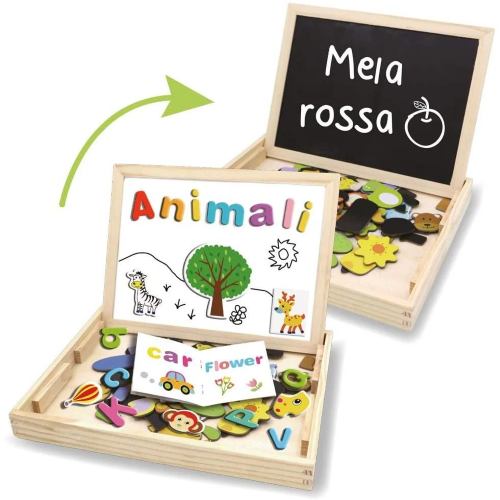 LAVAGNA LEGNO 2IN1 LETT & NUM