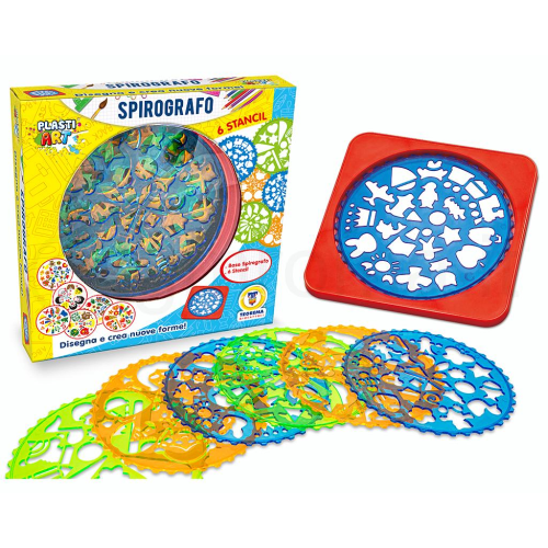 SPIROGRAFO PLASTIART 6 MOT. 4 FG
