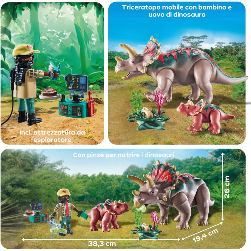 PLAY DINOS - TRICERATOPO & CUCCIOLO