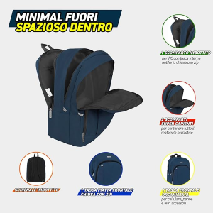 ZAINO - COMIX ORG. 025 BLU