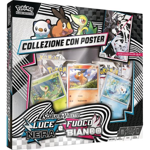 CG- POKEMON- S&V COLLEZ. POSTER LUCE NERA & FUOCO BIANCO