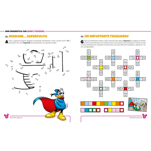 L- MINI ENIGMISTICA- MINNIE & PAPERINA